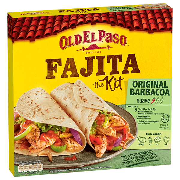 Kit de fajita suave de barbacoa original Old el paso, 500g